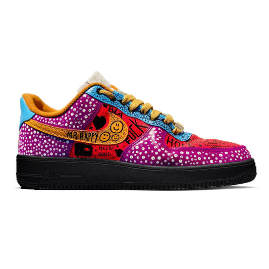 NIKE AIR FORCE 1 '07 CUSTOM MR.HAPPY