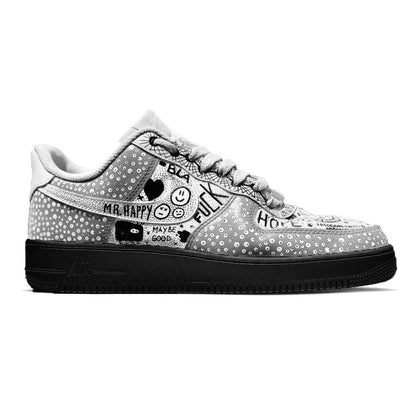 NIKE AIR FORCE 1 '07 CUSTOM MR.HAPPY