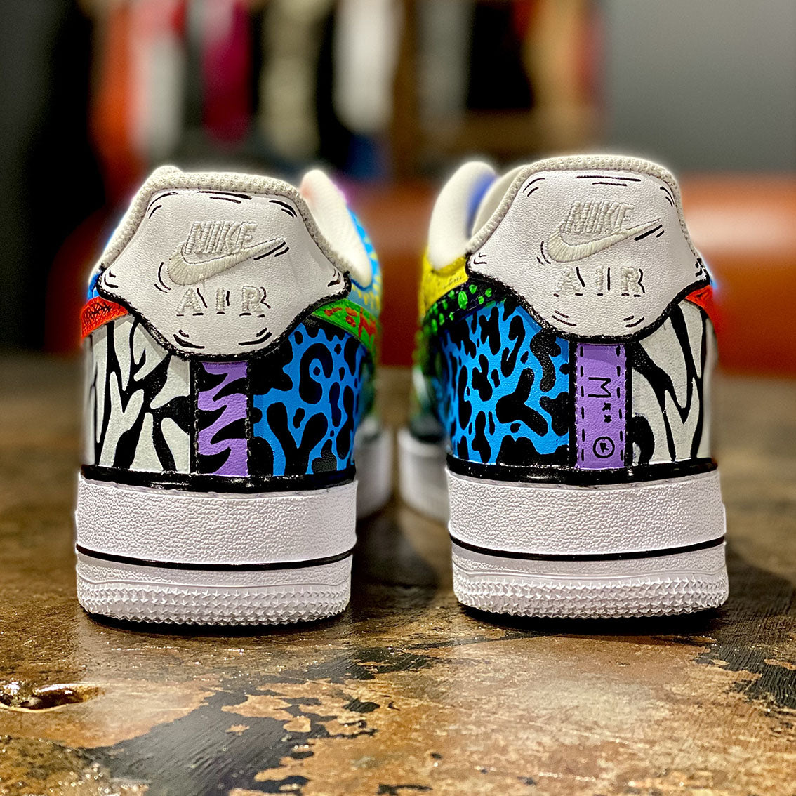 NIKE AIR FORCE 1 '07 CUSTOM ZOO